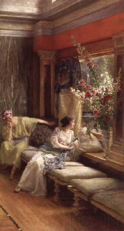 Sir Lawrence Alma-Tadema,OM.RA,RWS Vain Courtship